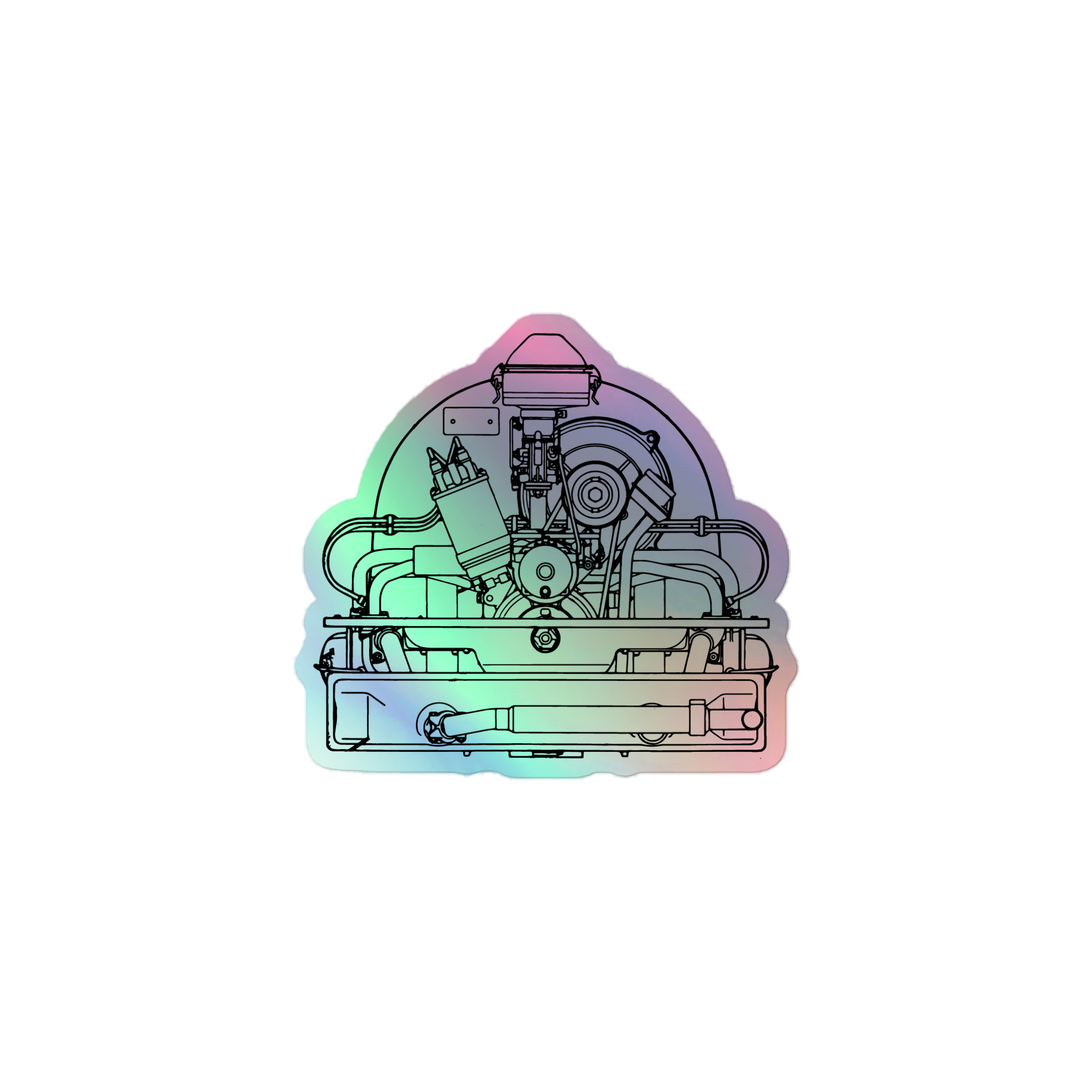 36hp Holographic stickers